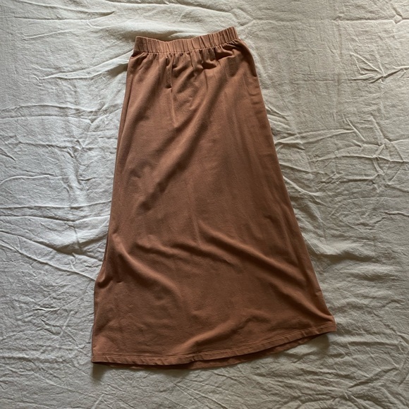 Conscious Clothing Organic Cotton Lounge Maxi Skirt in Macaron - Picture 1 of 3
